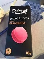 Amount of sugar in Macarons sabor frambuesa