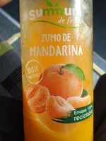 Amount of sugar in Zumo de mandarina 100% natural