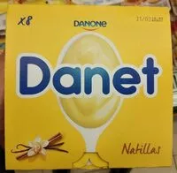 Amount of sugar in Danet vainilla