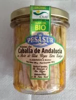 Amount of sugar in Filetes de caballa de Andalucía