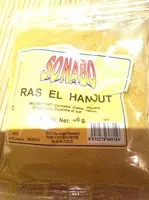 Amount of sugar in Ras el Hanout