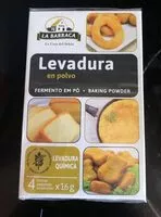 Amount of sugar in Levadura en polvo