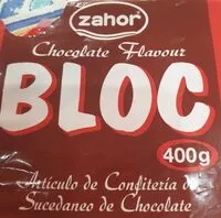 Amount of sugar in Chocolate bloc