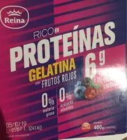 Amount of sugar in Gelatina sabor Frutos Rojos Rico en Proteínas