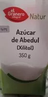 Amount of sugar in Azucar de Abedul (Xilitol)