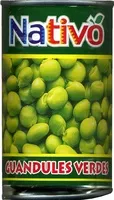 Canned green pigeon peas