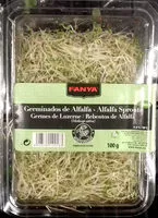 Amount of sugar in Germinados de alfalfa tarrina