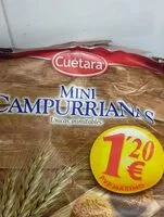 Amount of sugar in Mini Campurrianas