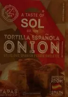 Amount of sugar in Tortilla Española Onion
