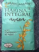 Amount of sugar in Harina Integral de avena