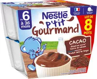 Amount of sugar in P'TIT GOURMAND Cocoa 8x100g