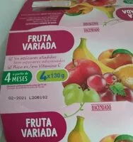 Amount of sugar in Fruta variada