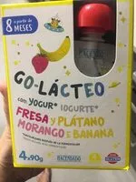 Amount of sugar in Go-Lácteo con yogur de fresa y plátano