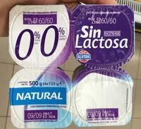 Amount of sugar in Yogur natural sin lactosa 0%