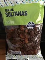 Amount of sugar in Pasas sultanas
