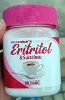 Amount of sugar in Eritritol y sucralosa