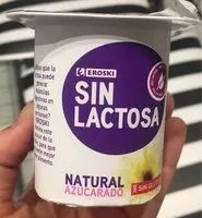 Amount of sugar in Yogur natural azucarado sin lactosa