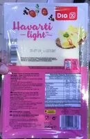 Amount of sugar in Havarti light
