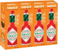 Amount of sugar in Tabasco Sauce Epicée Rouge Lot 4x60ml