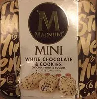 Amount of sugar in Magnum Glace Bâtonnet Mini Chocolat Blanc & Cookies 6x55ml