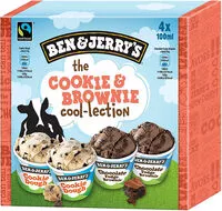 Amount of sugar in Ben & Jerry's Glace Mini Pots The Cookie & Brownie Cool-lection 4x100ml