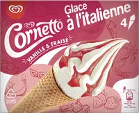 Amount of sugar in Cornetto Glace à l'Italienne Vanille & Fraise 140ml