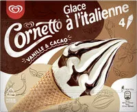 Amount of sugar in Cornetto Glace à l'Italienne Vanille & Cacao 140ml