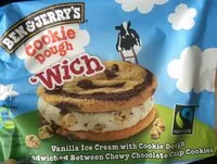 Amount of sugar in Jerry's Wich Cookie Dough Ice Cream Sandwich