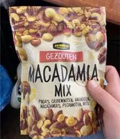 Amount of sugar in Mix macadamia