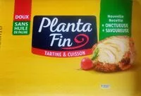 Amount of sugar in Planta fin tartine & cuisson