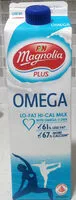 Amount of sugar in Omega Plus Low Fat Hi Cal Milk