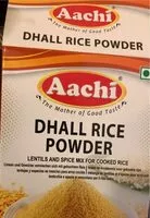 Amount of sugar in dhall rice powder
