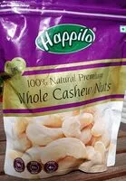 Amount of sugar in 100% natural premium whole cashew nuts