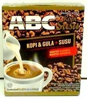 Amount of sugar in ABC Kopi Gula & Susu