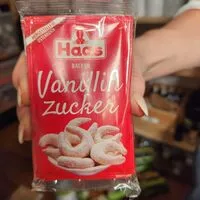 Amount of sugar in Vanillinzucker, Haas Tüten