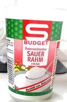 Amount of sugar in Budget Österreichischer Sauer Rahm