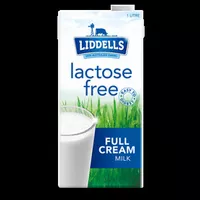 Amount of sugar in Liddells lactose free full cream milk