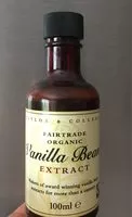 Amount of sugar in Organic vanilla bean extract