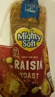 Amount of sugar in Raisin toast