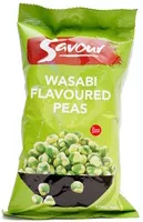 Amount of sugar in Savour Wasabi Flavoured Peas 100g