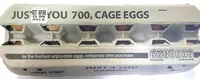 Amount of sugar in Just 4 you 700g cage eggs
