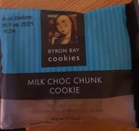 Sugar and nutrients in Byran bay cookies