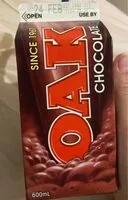 Amount of sugar in Oak chocolate milk