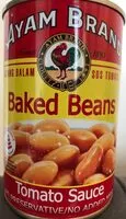 Sugar and nutrients in Ayam brand baked beans