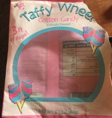 Sugar and nutrients in Taffy whell
