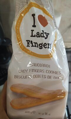Sugar and nutrients in I-lady lady fingers