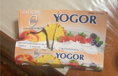 Sugar and nutrients in Yogor